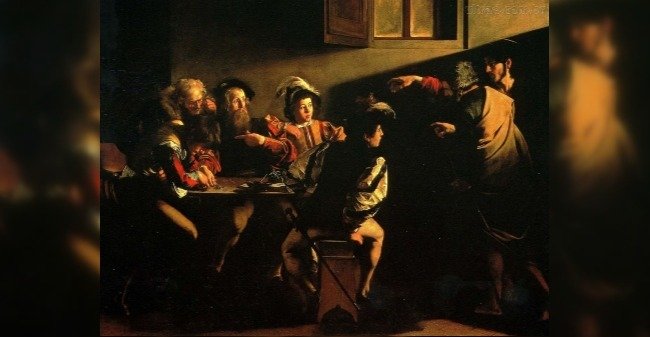 vocação de são mateus - Caravaggio