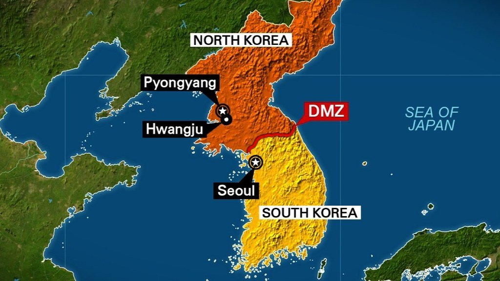 Mapa Coreia do norte