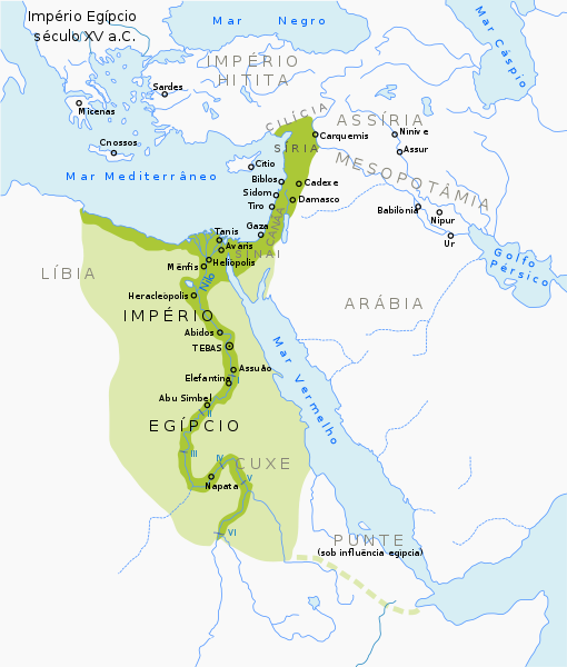 Mapa egito antigo